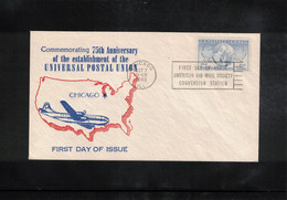 USA 1949 75th Anniversary Of UPU Chicago Postmark FDC - 1941-1950