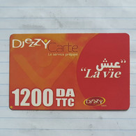 TUNISIA-(TUN-REF-TUN-301)-Djezzy Carte-(194)-(6270-1415-8522-40)-(look From Out Side Card Barcode)-used Card - Tunisie