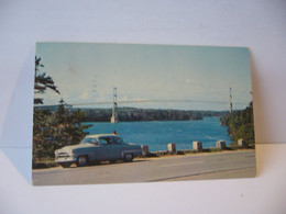 THE INTERNATIONAL IVY LEA BRIDGE FROM NO 2 SCENIC HIHWAY THOUSAND ISLANDS  CANADA ONTARIO  CP FORMAT CPA 1956 - Thousand Islands