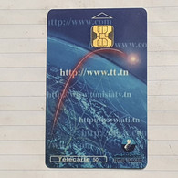 TUNISIA-(TN-TUT-0015B)-INTERNET 2 Eme-(I)(000048294)(telecarte50)-(tirage-50.000)-chip Card-used Card - Tunisia