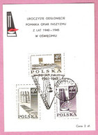 Poland 1967,OSWIECIM, Entire (2),special Card, Judaica, Auschwitz ,war II Guerre, Camp Extermination - Guerre Mondiale (Seconde)