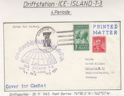 USA Driftstation ICE-ISLAND T-3 Cover Ice Island T3-Periode 4 Ca NOV 261965  (DR117B) - Estaciones Científicas Y Estaciones Del Ártico A La Deriva