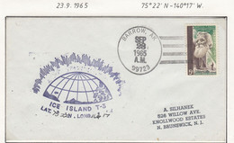 USA Driftstation ICE-ISLAND T-3 Cover Ice Island T3-Periode 4 Ca Sept 28 1965  (DR118A) - Scientific Stations & Arctic Drifting Stations