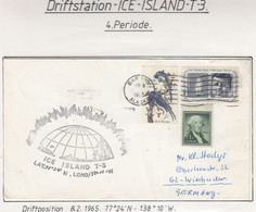 USA Driftstation ICE-ISLAND T-3 Cover Ice Island T3-Periode 4 Ca FB 8 1965  (DR118B) - Forschungsstationen & Arctic Driftstationen