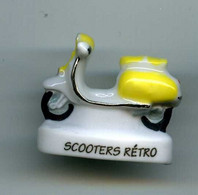 FEVES - FEVE - VEHICULES - SCOOTERS RETRO - SCOOTER JAUNE - Otros & Sin Clasificación