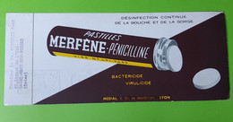 Buvard 669 Carte Circulée - Laboratoire Médial - Tube Pénicilline -Etat D'usage : Voir Photos - 24x10 Cm Environ - 1955 - Produits Pharmaceutiques