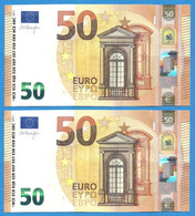 50 EURO SPAIN DRAGHI PAREJA VA-V001A1 UNC-FDS (D197) - 50 Euro