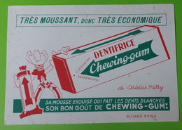 Buvard 379 - Dentifrice CHEWING-GUM - Christian Merry - Etat D'usage : Voir Photos - 18x13 Cm Environ - Années 1950 - Produits Pharmaceutiques