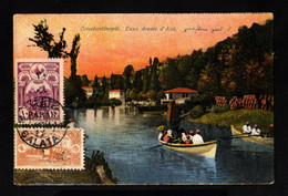 14835-TURKEY-OLD OTTOMAN POSTCARD GALATA 1922.Carte Postale TURQUIE.POSTKARTE - Cartas & Documentos