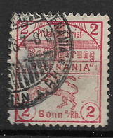Privatpost Bonn, Gestempelter Wert Der Ausgabe Der Rhenania-Gesellschaft Von 1896 - Privatpost