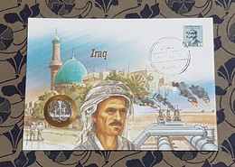 IRAK : Enveloppe Timbre Et Monnaie // Liquidation : 7 € Au Lieu De 11 € - Iraq