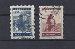 Portugal TIMOR USED 1950 Complete Set Mf#271-2 Sc#256-7 YT# 265-6 MI# 279-80 Costumes Tribes Indigenous People - Timor