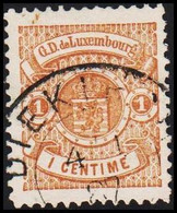 1880-1882. LUXEMBURG Coat Of Arms. 1 CENTIME. Perforated 12½ X 12. (Michel 37B) - JF511184 - 1882 Alegorias