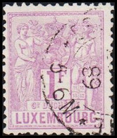 1882-1889. LUXEMBURG Algorie. 1 F. Thin Spot.  (Michel 55) - JF511195 - 1882 Alegorias