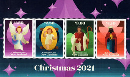 New Zealand - 2021 - Christmas - Mint Stamp Sheetlet With Varnish - Ungebraucht