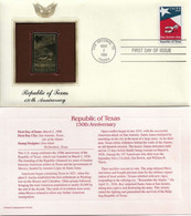 US 1986  "Republic Of Texas, 150th Anniversary", VF Unaddressed !! - 1981-1990