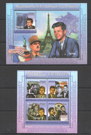 TG1210 2011 TOGO TOGOLAISE FAMOUS PEOPLE ANNIVERSARY PRESIDENCY KENNEDY 1KB+1BL MNH - Kennedy (John F.)
