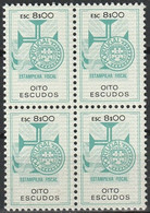 Fiscal/ Revenue, Portugal - Estampilha Fiscal, Série De 1990 -|- 8$00 - Block MNH** - Unused Stamps