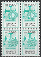 Fiscal/ Revenue, Portugal - Estampilha Fiscal, Série De 1990 -|- 60$00 - Block MNH** - Neufs