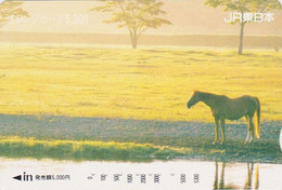 Carte Orange JAPON - ANIMAL - CHEVAL - HORSE JAPAN Prepaid JR Transport Ticket Card - 372 - Cavalli