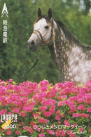 Carte Prépayée JAPON - ANIMAL - CHEVAL - HORSE JAPAN Prepaid Kansai Lagare Ticket Card - 395 - Paarden