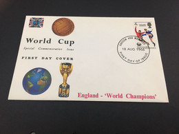 (4 C 12) UK FDC Cover - United Kingdom - Premier Jour Grande Bretagne - Football World Cup - 1966 - 1966 – Inglaterra