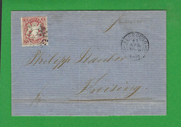 LETTRE ALLEMAGNE AUGSBURG  N° 16 BAVIERE - Storia Postale