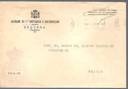 JUZGADO  REQUENA  VALENCIA 1989 - Franquicia Postal