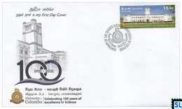 Sri Lanka Stamps 2021, Faculty Of Science, University Of Colombo, FDC - Sri Lanka (Ceylon) (1948-...)