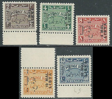 1951 LIBIA REGNO TRIPOLITANIA SEGNATASSE 5 VALORI MNH ** - RB11-5 - Libië