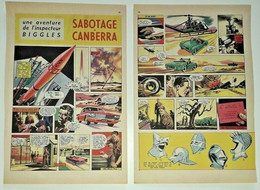 Rarissime Pages Bd L'inspecteur BIGGLES Sabotage à CANBERRA  1960/1963 EO SAGE - Sagédition