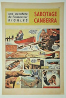 Rarissime Pages Bd L'inspecteur BIGGLES Sabotage à CANBERRA  1960/1963 EO SAGE - Sagédition