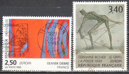 France 1993 EUROPA - Contemporary Art - Used - Oblitéré - Usados