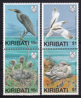 MiNr. 517 - 520  Kiribati1989, 28. Juni. Vögel Mit Ihren Jungen - Postfrisch/**/MNH - Kiribati (1979-...)
