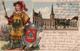 Gruss Aus Bad Segeberg. Markt Und Kirche. 1904. - Bad Segeberg