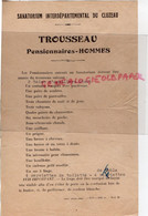 87- LIMOGES- RARE SANATORIUM INTERDEPARTEMENTAL DU CLUZEAU-LISTE TROUSSEAU PENSIONNAIRES HOMMES - Historical Documents