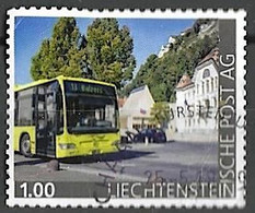 Liechtenstein 2018: Privat-Marke "LIEmobil" Mit Stempel Von SCHAAN 25.5.18 SELTEN / RARE !! - Plaatfouten