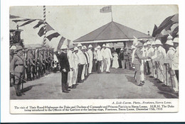 Sie015 / SIERRA LEONE - Königlicher Besuch 1910 Freetown - Sierra Leone (...-1960)