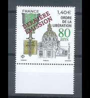 Superbe Timbre Nouveauté Gommé 5458A Surchargé Ordre De La Liberation De 2021 Neuf XX TTB - Unused Stamps