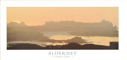 "Panorama Style" Ex.Large (230mm X 110mm Approx.)-Chateau L'Etoc & Corblets Bay,  Alderney, (ALDP 4)-Ile Aurigny - Alderney