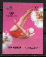 UMM AL QIWAIN  N°    * *    Jo 1972   3D  Plongeon - Plongeon