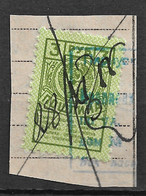 USSR 1955 3R Soviet Receipt Stamp Пошлина. J.Barefoot Revenues Cat. No 42. Used / On Paper Cut. - Fiscale Zegels