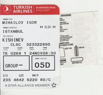 2021  , Avion Ticket , Turkish Airlines , Boarding Pass., Istanbul  To Chisinau , Used - Europe