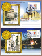 AC - TURKEY POSTAL STATIONARY - GRAND LODGE OF FREE AND ACCEPTED MASONS TURKEY 1909 - 2009 ISTANBUL 13 JULY 2009 - Entiers Postaux