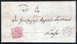 Wendebrief 1868 Mit Baden Nr. 18 PF IV - Dinglingen Friesenheim - Bezirksamt Lahr - Heiligenzell - Bahnpost - Lettres & Documents