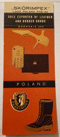 POLAND,POLOGNE,POLISH,GDANSK FACTORY,OLD UNFOLDED MATCHBOX SKILLET - Boites D'allumettes