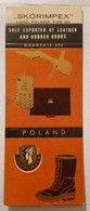 POLAND,POLOGNE,POLISH,GDANSK FACTORY,OLD UNFOLDED MATCHBOX SKILLET - Boites D'allumettes