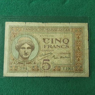 MADAGASCAR 5 Francs 1937 - Madagascar