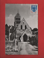 CPSM Petit Format  -  Nogent Sur Oise  -(Oise) - L'église  ( Auto, Voiture , Citroën 2 Cv) - Nogent Sur Oise