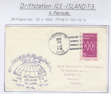 USA Driftstation ICE-ISLAND T-3 Cover Ca  Ice Island T-3 Periode 4 Apr 26 1966  (DR120) - Forschungsstationen & Arctic Driftstationen